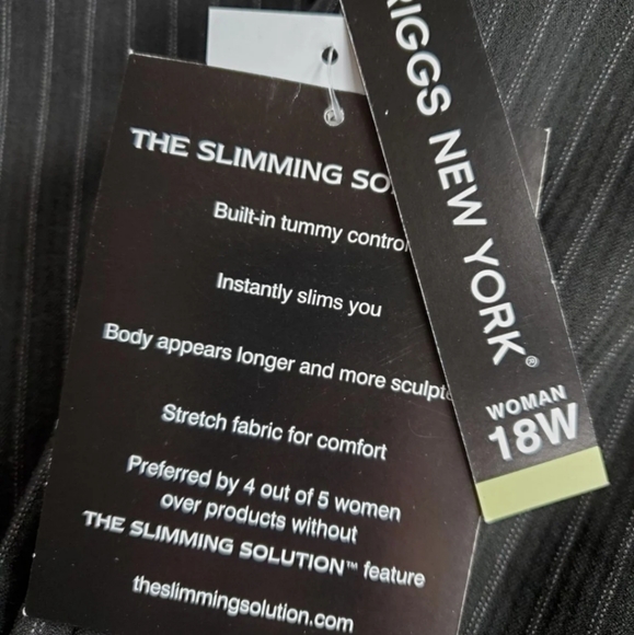NWT- Briggs New York The Slimming Solution Pants - Picture 4 of 8